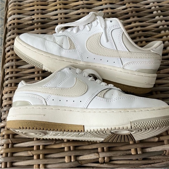 White and Cream Nike Sneakers - Picture 5 of 7